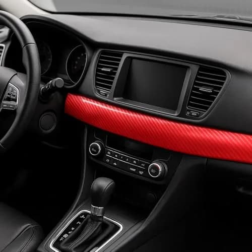 RockRose Epoxy High Gloss 7D Red Carbon Fiber Vinyl Wrap 1FT x 5FT | Anti-Wrinkle, Self Adhesive, Air Release thumbnail 7