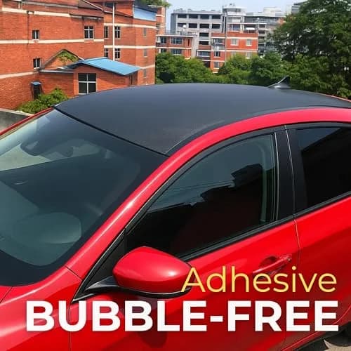 RockRose 5D Black Carbon Fiber Vinyl Wrap 30cm x 152cm (1FT x 5FT) | Bubble-Free Automotive Film thumbnail 5