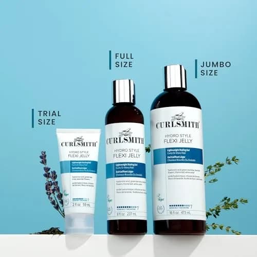 CURLSMITH Hydro Style Flexi Jelly Medium Hold Gel for Curls 59ml (2 fl oz) | Vegan & Cruelty-Free thumbnail 8