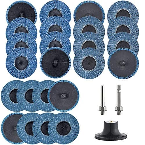 Tshya Zirconia Flat Flap Discs 2 inch | Heavy Duty Surface Prep for Hard Materials thumbnail 1