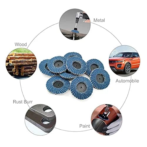 Tshya Zirconia Flat Flap Discs 2 inch | Heavy Duty Surface Prep for Hard Materials thumbnail 7