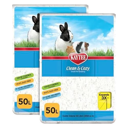 Kaytee Clean & Cozy Paper Bedding White 100 Liter | Odor Control for Small Animals thumbnail 1