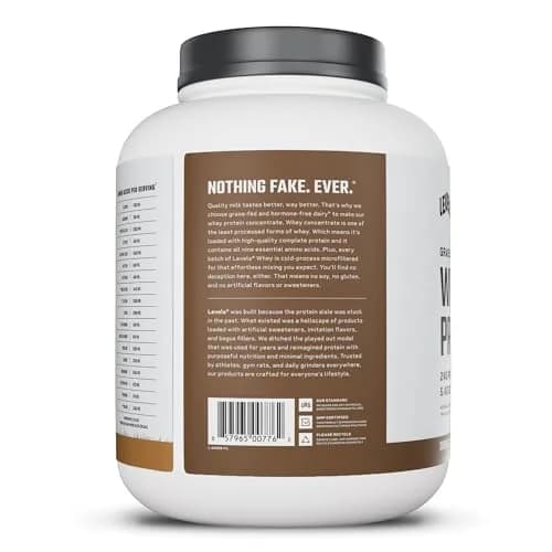 Levels Whey Protein Powder Double Chocolate 2.27 kg (5 lb) | 24g Protein per Scoop thumbnail 9