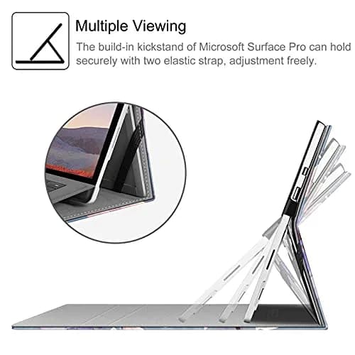 FINTIE Case for 12.3 inch Microsoft Surface Pro 7 Plus, Pro 7/6/5/4/3 | Multi-Angle Kickstand & Premium Synthetic Leather thumbnail 3