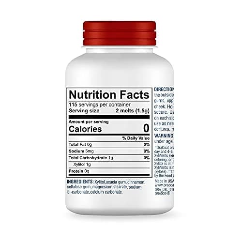 Oracoat XyliMelts Dry Mouth Adhering Discs Cinnamon 230 Count | 8-Hour Nighttime Relief thumbnail 6