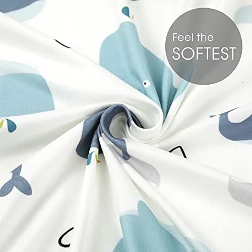 GRSSDER Fitted Bassinet Sheet Set 2 Pack | Ultra Soft Jersey Knit, Universal Fit for Baby Cradle & Moses Basket (32x16x5 inches) thumbnail 7