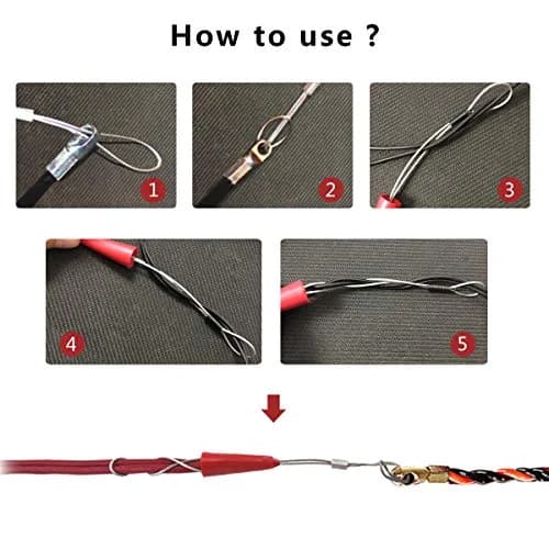 VGongTech 30m (100ft) PET Fish Tape Cable Puller Kit | Non-Conductive Wire Guide for Electrical Conduit thumbnail 5