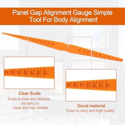 PAGOW 4 Pack Plastic Taper Gauge Measuring Tool, Panel Gap Alignment Gauge 10.9cm (4.3in) | Auto Body Repair thumbnail 3