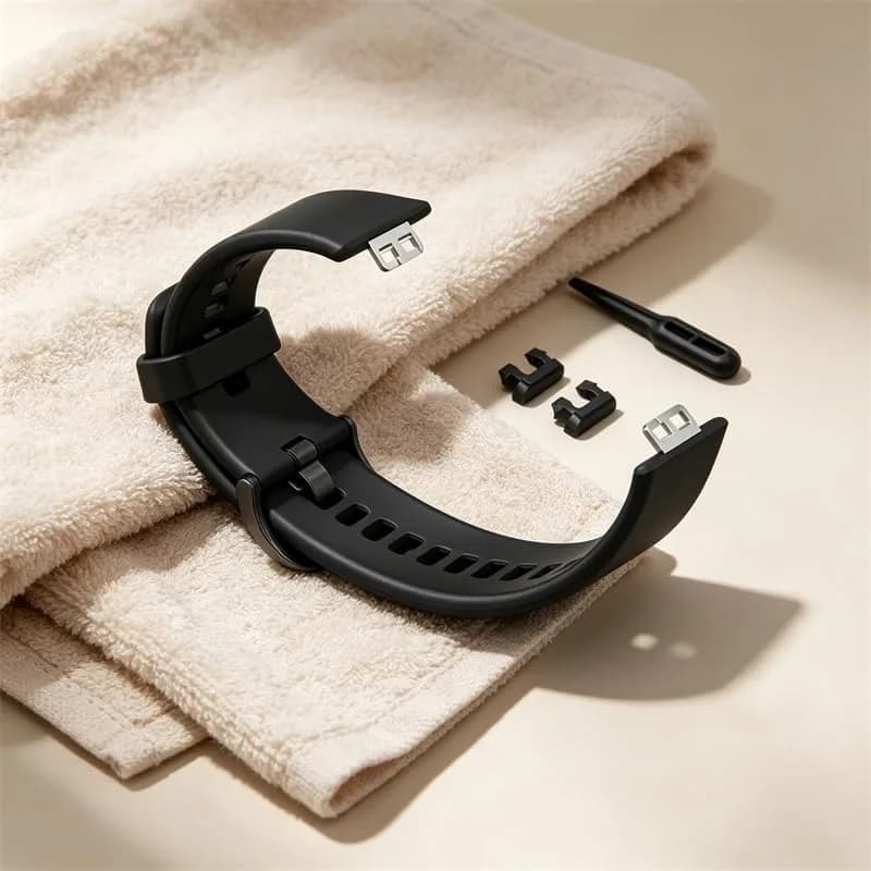 Huwokxix Watch Strap compatible with Huawei Watch Fit | Adjustable Silicone Sports Band for Huawei Watch Fit (140mm-220mm) thumbnail 8