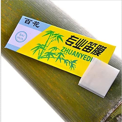 Jiayouy Bamboo Flute Membrane Set | Professional Dizi Replacement Parts for Flute (85x35mm, 10 pcs) thumbnail 3