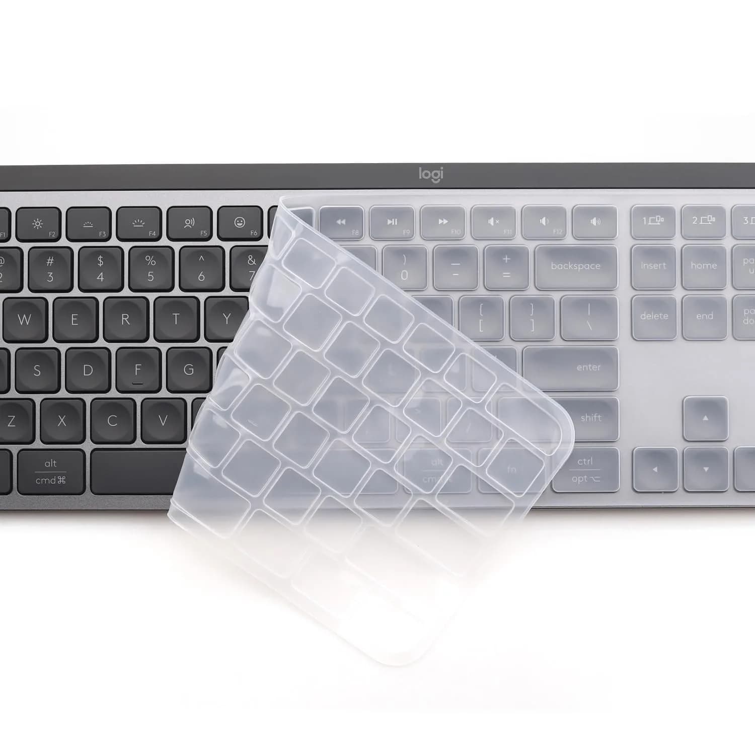 MUBUY-GOL Clear Silicone Keyboard Cover for Logitech MX Keys S/MX Keys Advanced/Craft | Ultra Thin - view 7