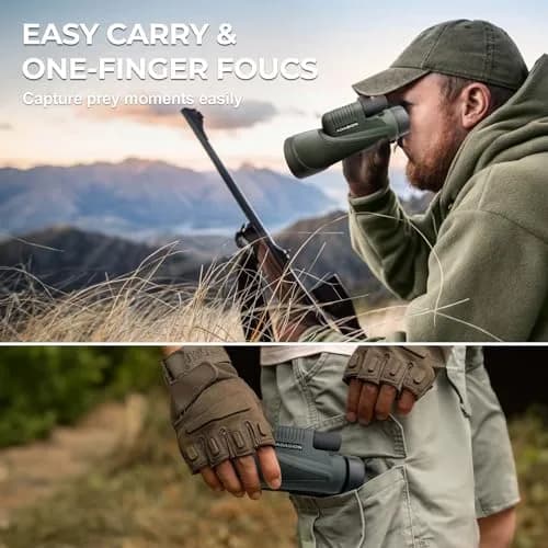 Adasion 12x56 Monocular for Adults | High Powered, Phone Adapter & Tripod for Bird Watching & Outdoor Use thumbnail 5
