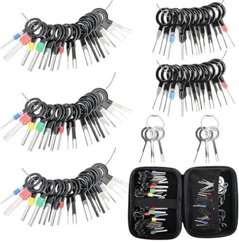 Kikerike Terminal Pin Removal Tool Kit 82 Pcs | High-Quality Automotive & Household Connectors thumbnail 1