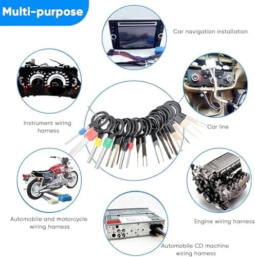 Kikerike Terminal Pin Removal Tool Kit 82 Pcs | High-Quality Automotive & Household Connectors thumbnail 7