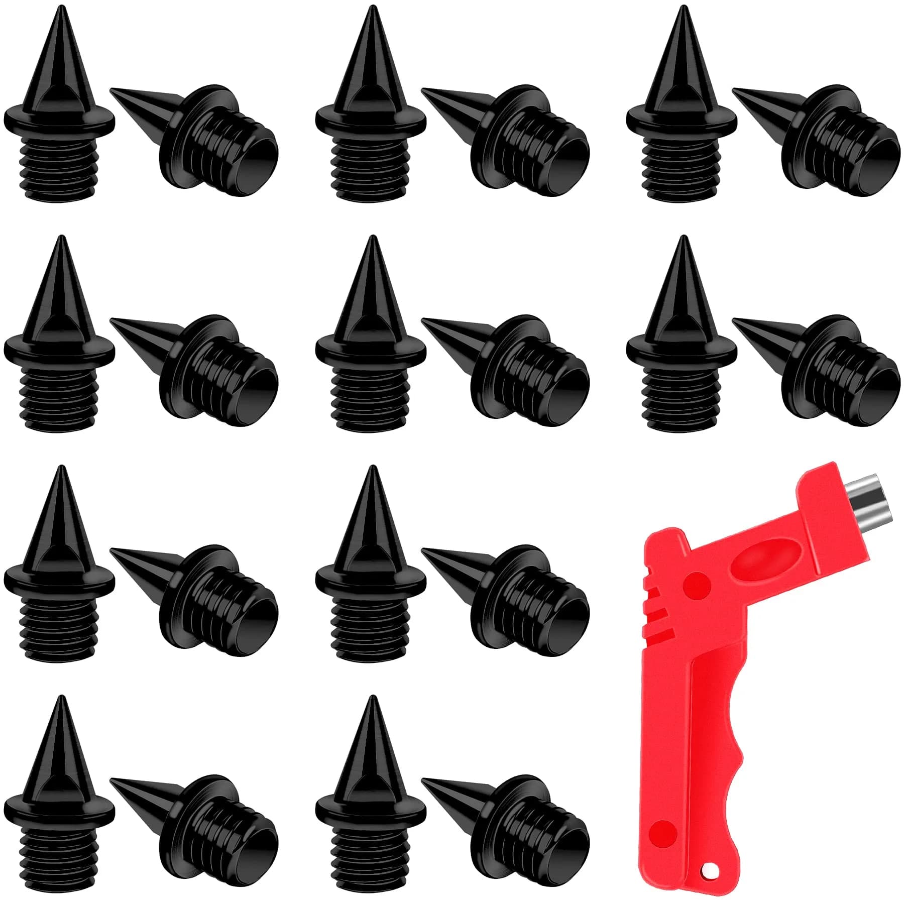 AUGSUN 20pcs 1/4inch Steel Hard Track Cross Country Spikes | Replacement Spikes for Sprint & Running Shoes