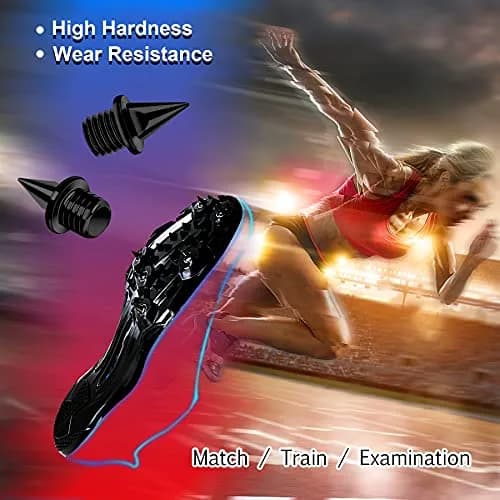 AUGSUN 20pcs 1/4inch Steel Hard Track Cross Country Spikes | Replacement Spikes for Sprint & Running Shoes thumbnail 5