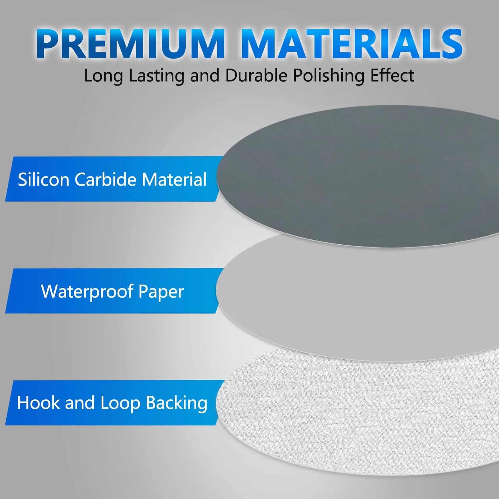 VIBRATITE 1500 Grit 5 Inch Hook & Loop Sanding Discs, 70PCS | Extra Fine Silicon Carbide for Wet/Dry Sanding - view 3