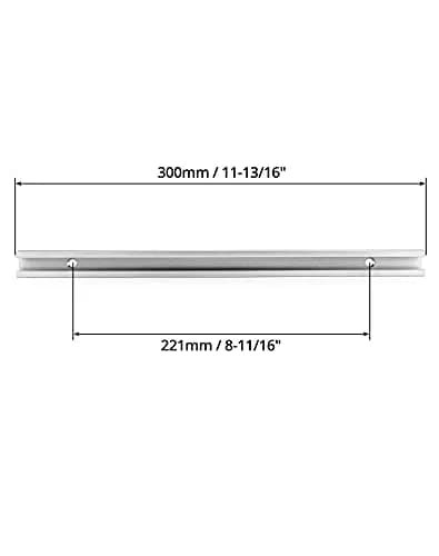 QWORK Aluminum T Track 12 Inch (30.5 cm) - 2 Pack Universal Double Cut Profile with Screws | For Table Saws & Router Tables thumbnail 4