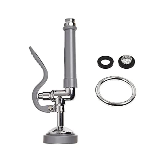 JZBRAIN Commercial Sink Sprayer Pre Rinse Sprayer 1.42 GPM | High Pressure Chrome Sprayer for Commercial Kitchens thumbnail 1