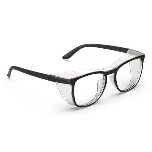TOREGE Transparent White Safety Goggles with Clear Anti-Fog Anti-Blue Light Lenses - main product image