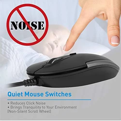 Macally Mini Wired Keyboard and Quiet Wired Mouse Combo, Space Grey | 78 Keys + 13 Apple Shortcuts thumbnail 7