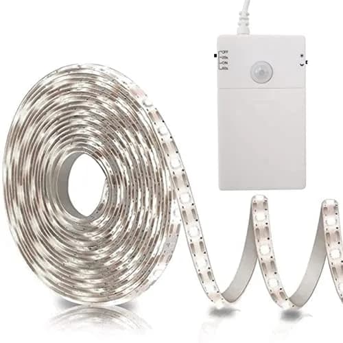 echosari STRING_LIGHT 9.8Ft 90 LED Motion Sensor Closet Strip Lights | Battery Operated for Stairs thumbnail 1