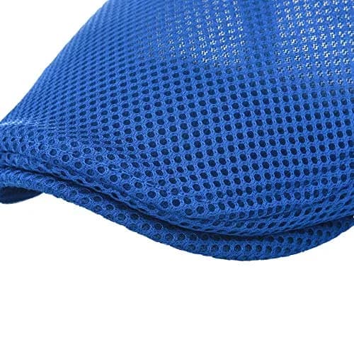 VOBOOM Men Breathable Mesh Summer Hat Adjustable Newsboy Beret (Royal Blue) | Classic Summer Cap for Men thumbnail 6