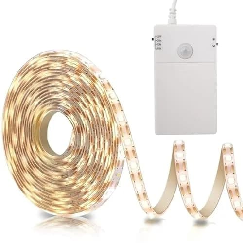 echosari STRING_LIGHT 9.8Ft 90 LED Motion Sensor Under-Cabinet Light | Battery Operated, Easy Install, 5H Brightness thumbnail 1