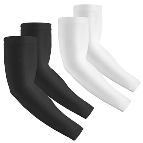 Rescoto UV Protection Cooling Arm Sleeves 2 Pairs | UPF 50 Sun & Tattoo Cover for Men Women Youth thumbnail 1