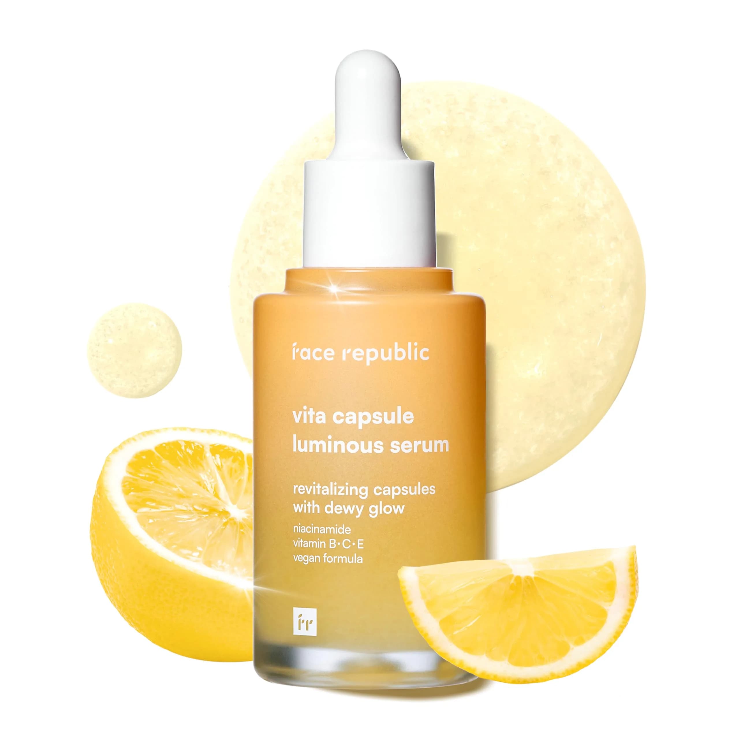 Face Republic Vita Capsule Luminous Serum 45ml (1.52 Fl Oz) | Vegan Korean Skin Care for Dull, Dry Skin with Niacinamide 5% - main product image