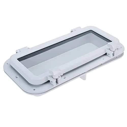 Amarine Made 2pcs 15.75"x7.9" Porthole Window, Marine-Grade ABS, White thumbnail 9