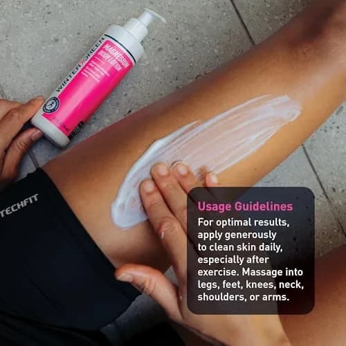 Wintergreen Magnesium Body Lotion 8.5 oz | Shea Butter for Muscle Cramps & Hydration thumbnail 4