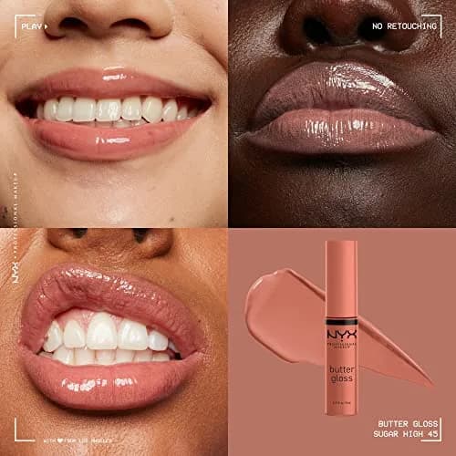 NYX PROFESSIONAL MAKEUP Butter Gloss Brown Sugar, Sugar High | 8 ml (0.27 Fl Oz) thumbnail 3