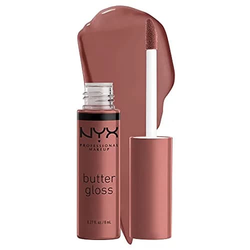 NYX PROFESSIONAL MAKEUP Butter Gloss Brown Sugar - Spiked Toffee (Brown Mauve) Non-Sticky Lip Gloss - main product image
