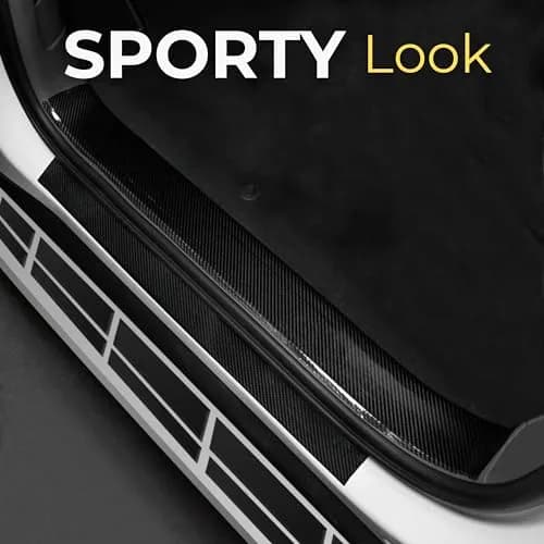 RockRose Carbon Fiber Vinyl Wrap 5FT x 6FT | High Gloss Black, Anti-Wrinkle, Air Release, Self Adhesive thumbnail 5
