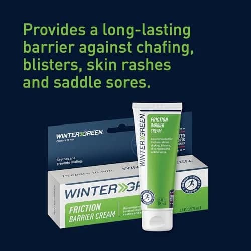 Wintergreen Friction Barrier Cream, Anti-Chafing, Blisters, Rashes | 2.5 oz, For Athletes & Active Individuals thumbnail 6