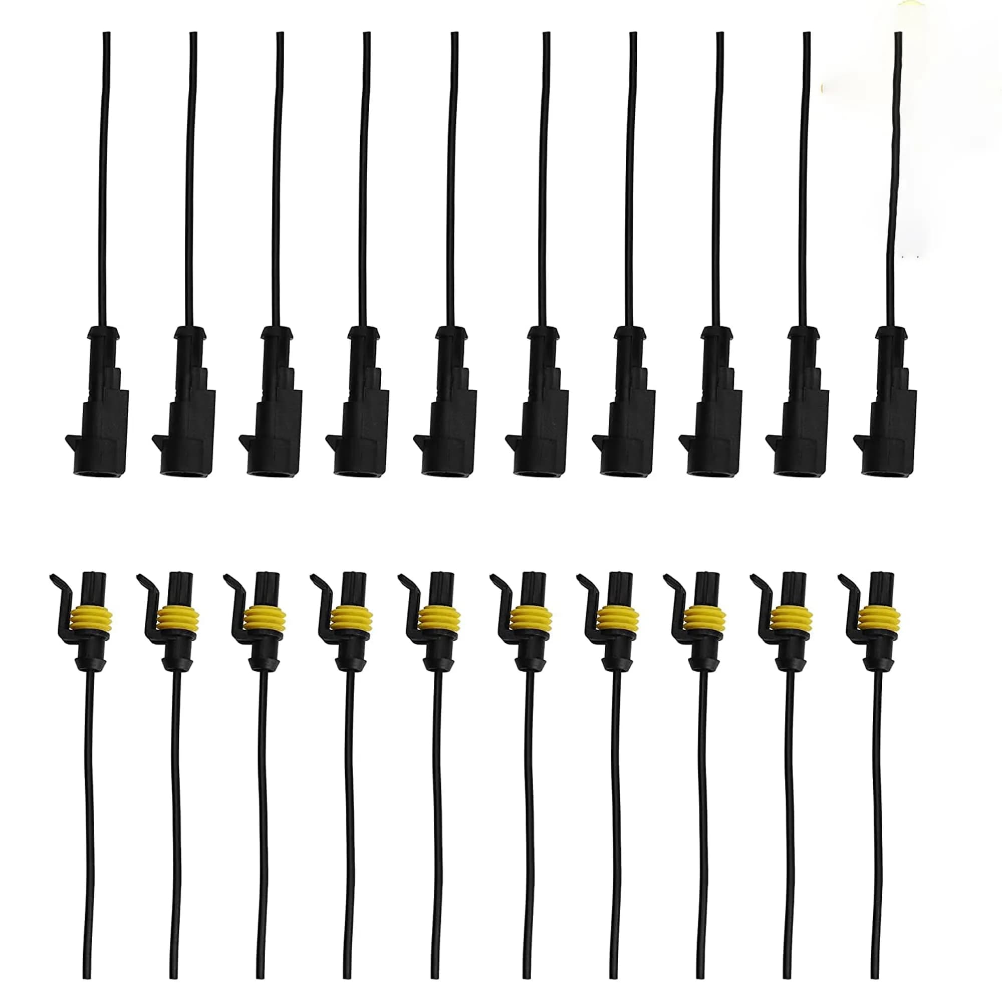 G 1 Pin Connector 16AWG Waterproof Connectors Male Female Wire Plugs (10 Sets) — 1 PIN