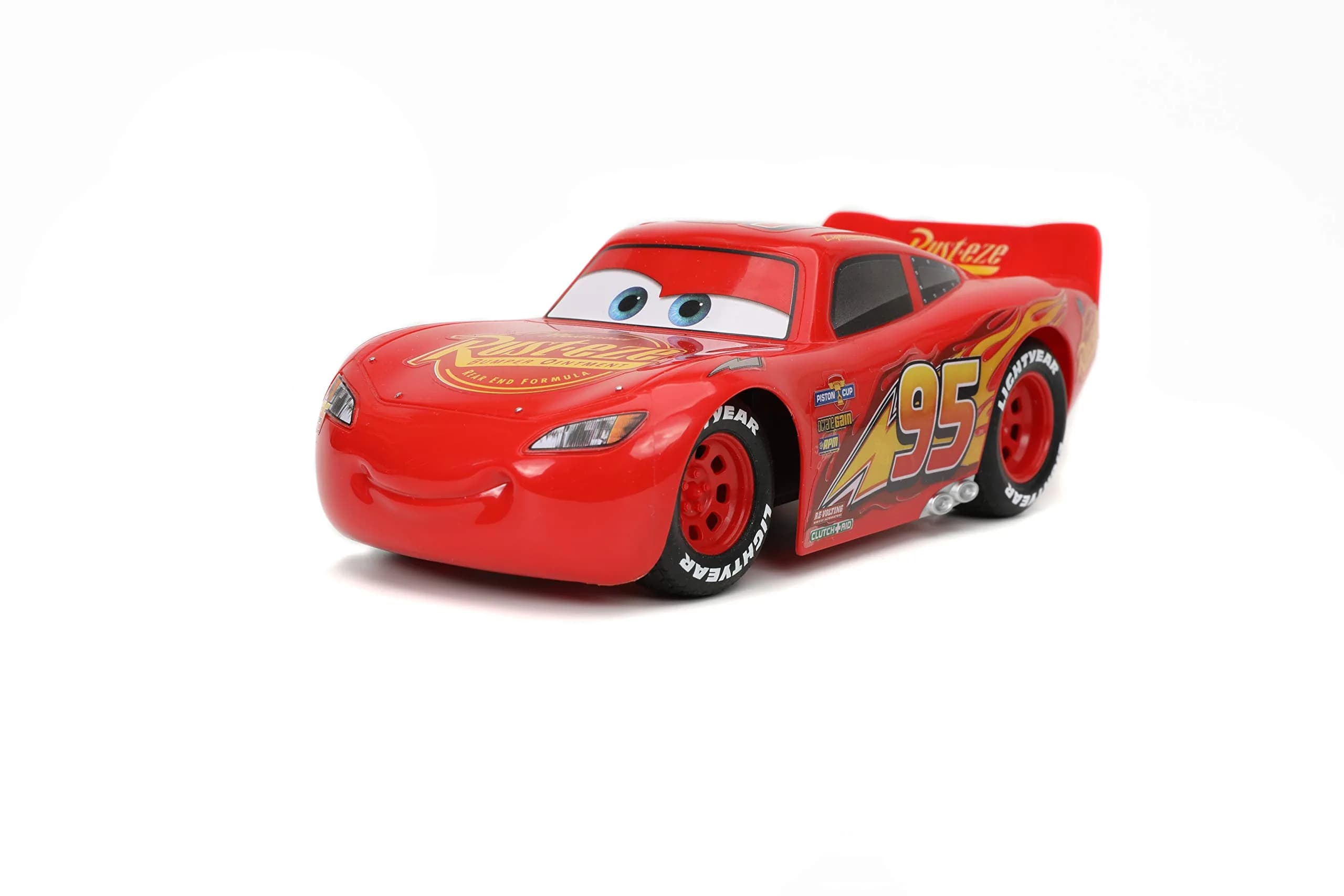 Jada Toys Pixar Cars Lightning McQueen RC Remote Control Car 1:24 Scale, 19.05 cm (7.5 inches) | Licensed Disney Pixar Toy - view 2
