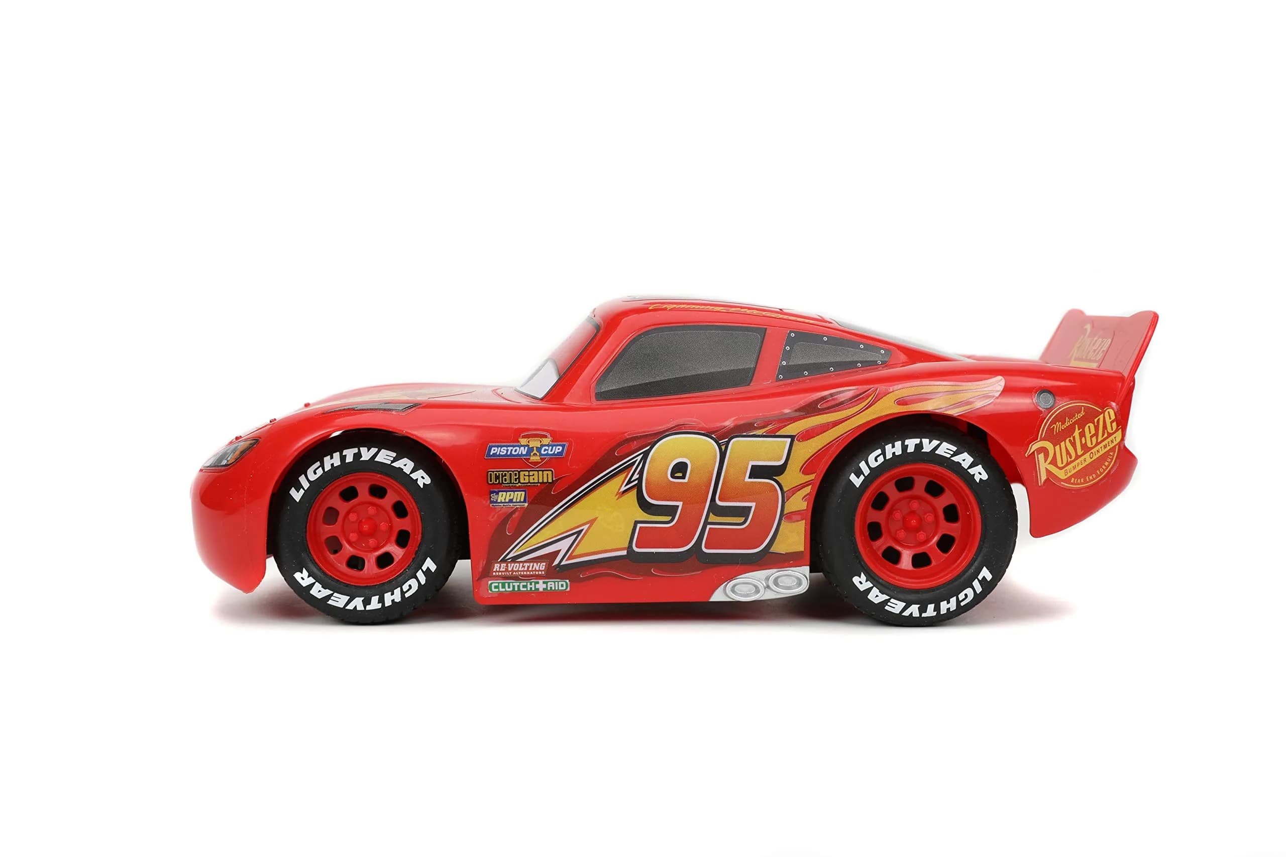 Jada Toys Pixar Cars Lightning McQueen RC Remote Control Car 1:24 Scale, 19.05 cm (7.5 inches) | Licensed Disney Pixar Toy - view 3