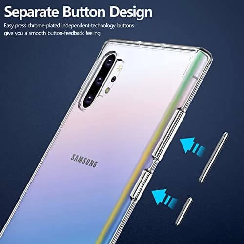 Rayboen Samsung Galaxy Note 10 Plus Case, Crystal Clear | Slim, Transparent & Wireless Compatible thumbnail 5