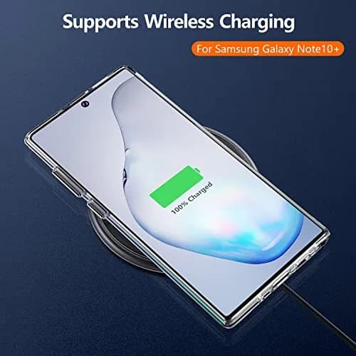 Rayboen Samsung Galaxy Note 10 Plus Case, Crystal Clear | Slim, Transparent & Wireless Compatible thumbnail 7