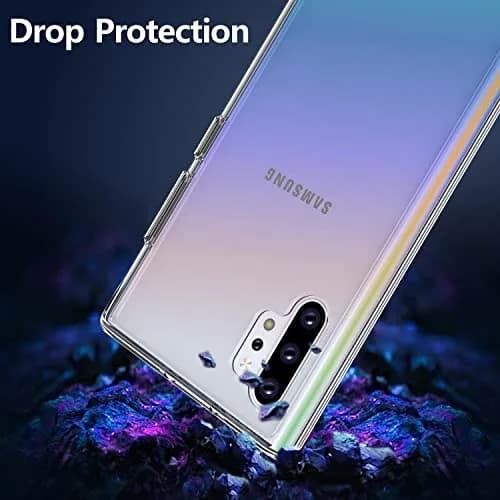 Rayboen Samsung Galaxy Note 10 Plus Case, Crystal Clear | Slim, Transparent & Wireless Compatible thumbnail 2