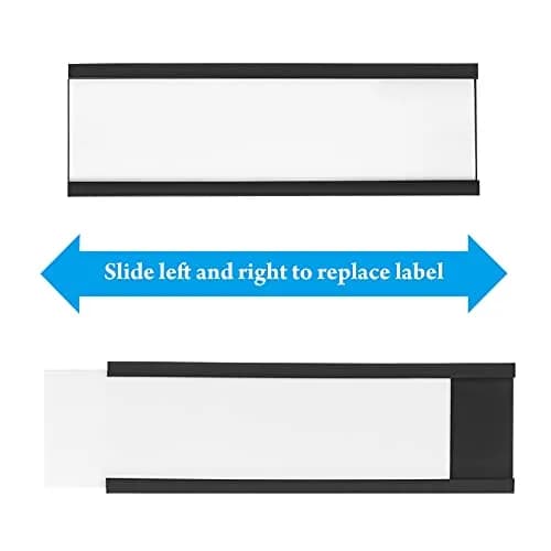 Outus Magnetic Label Holders 1 x 3 Inch | Reusable Magnetic Labels for Metal Racks & Shelves thumbnail 4