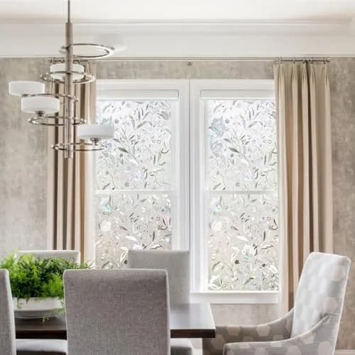 Kromapolis Privacy Window Film, Stained Glass Decorative, 35.4" x 157.4" | Rainbow Pattern Privacy & UV Block thumbnail 3