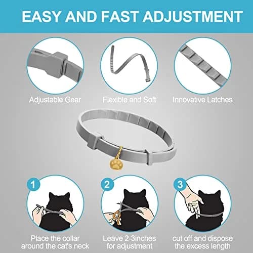 Weewooday 4 Pcs Cat Calming Collar 38 cm (15 Inches) | Pheromones for Stress & Anxiety Relief thumbnail 6