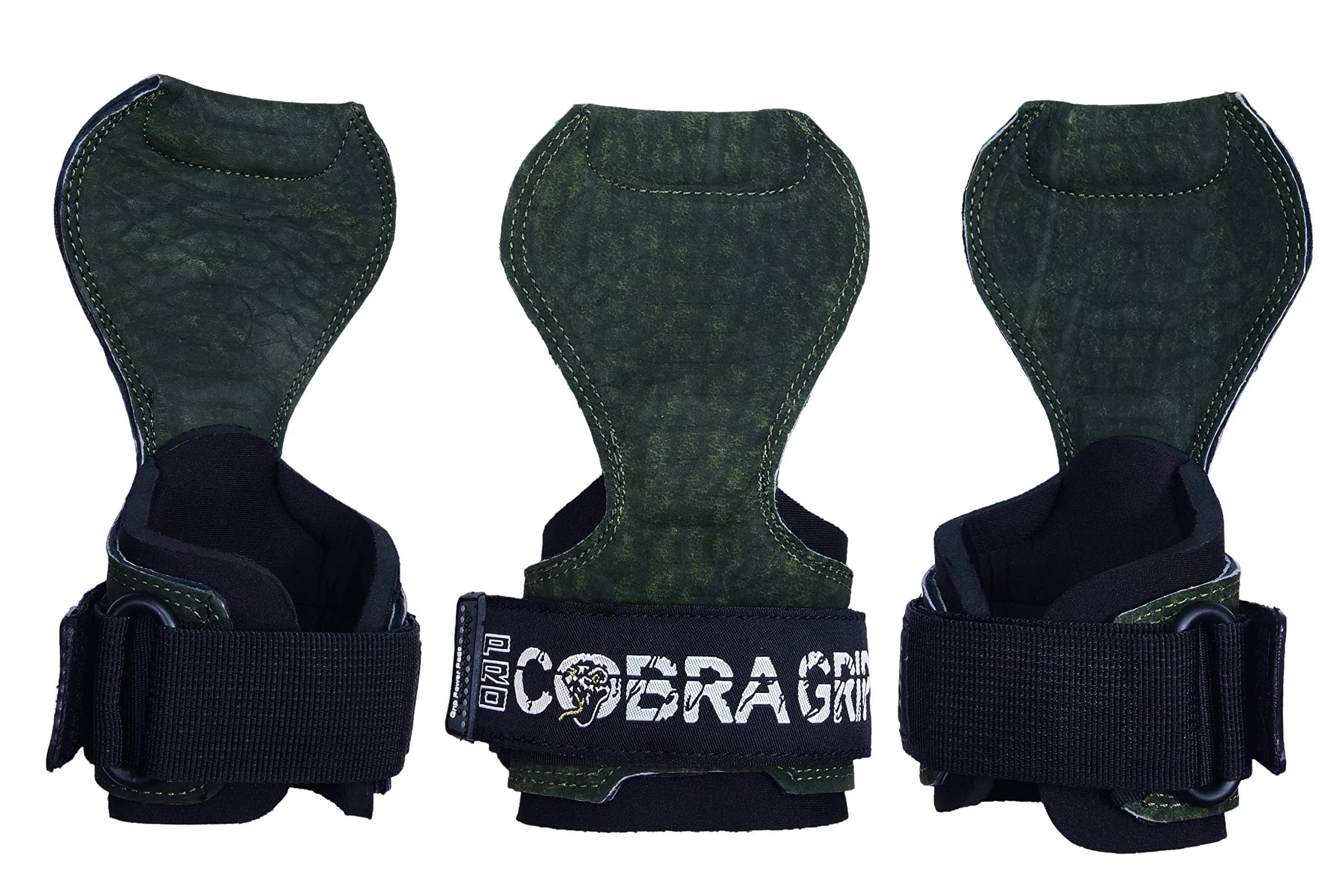 Cobra Grips PRO Green Sway Leather Weight Lifting Gloves with Wrist Wraps - 5.5 - 8.75" Wrist - view 3