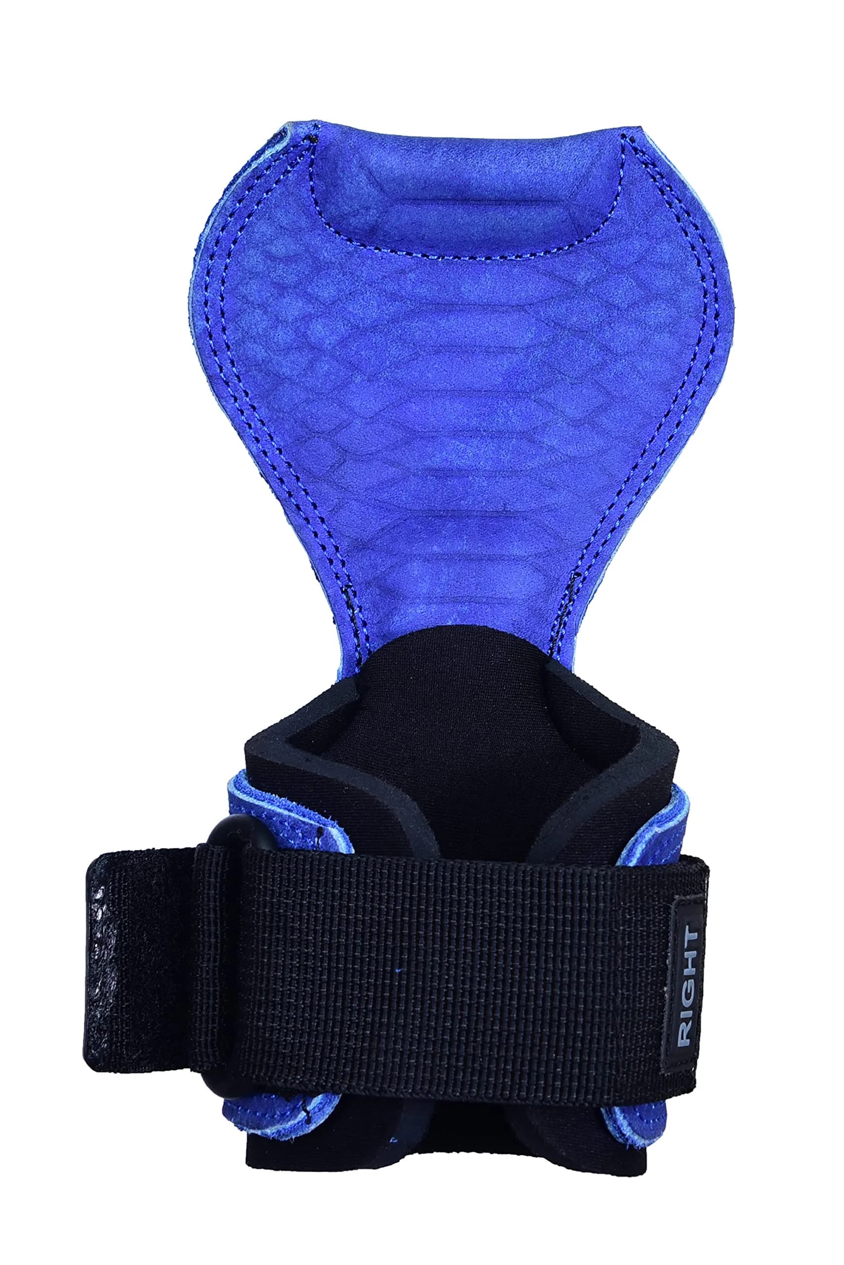 Cobra Grips PRO Blue Sway Leather Weight Lifting Gloves with Wrist Wraps - 5.5 - 8.75" Wrist - view 4