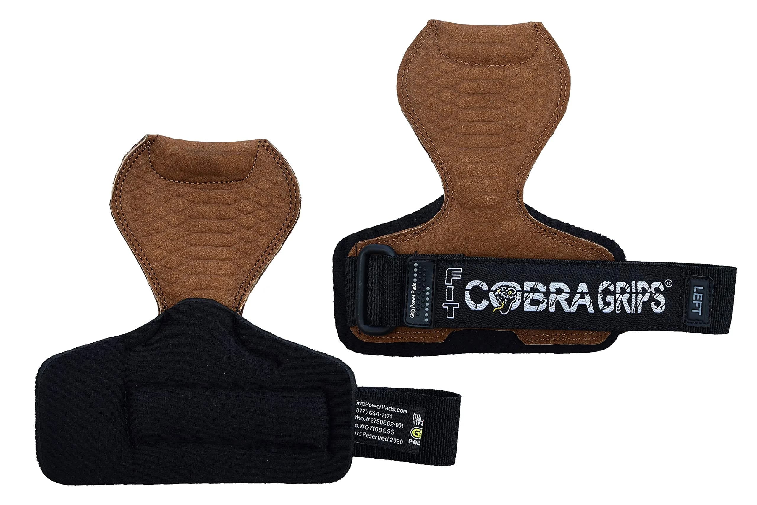 Cobra Grips FIT Brown Sway Leather Weight Lifting Gloves with Wrist Wraps - 4.25-7.0" Wrist - view 4