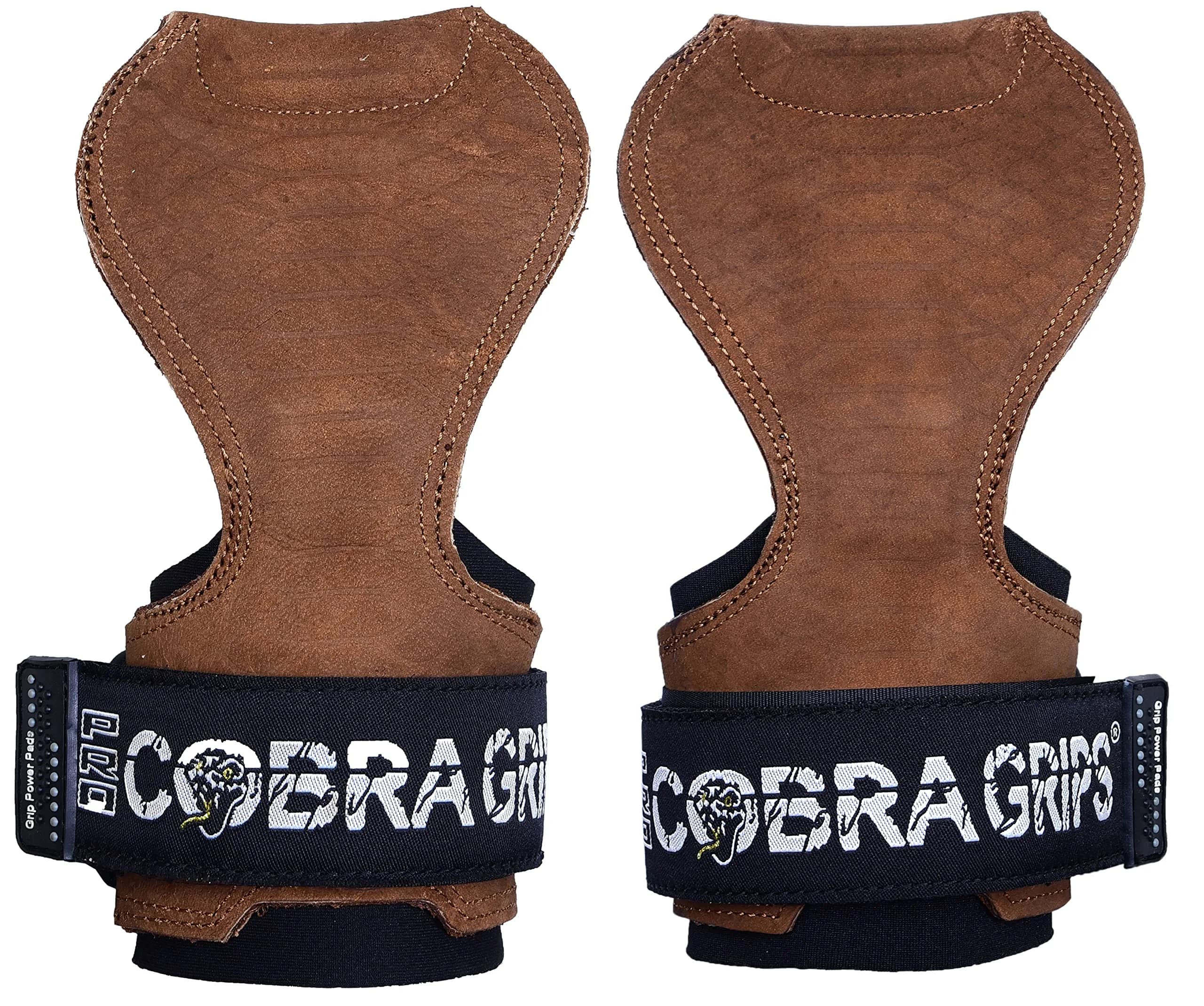 Cobra Grips PRO Brown Sway Leather Weight Lifting Gloves with Wrist Wraps - 5.5 - 8.75" Wrist - view 2