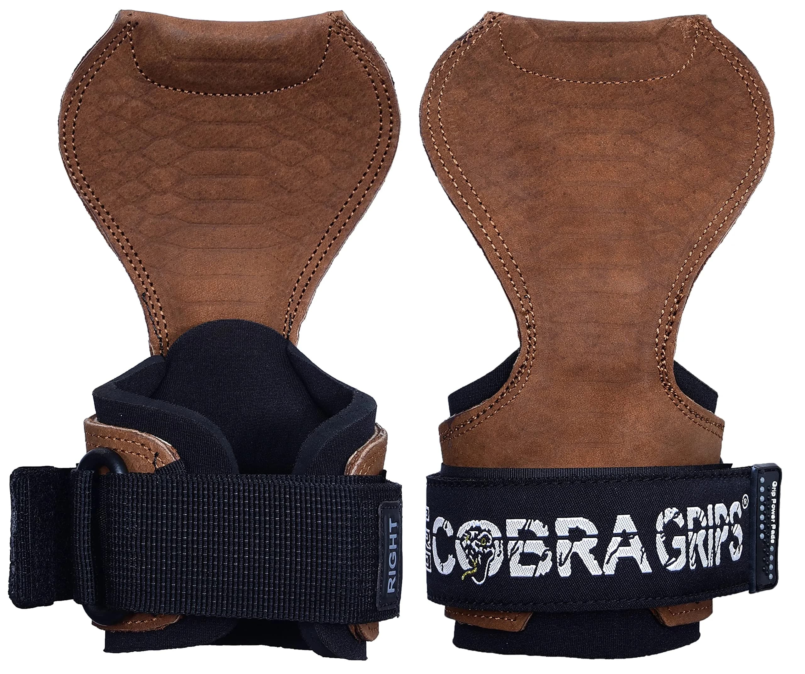 Cobra Grips PRO Brown Sway Leather Weight Lifting Gloves with Wrist Wraps - 5.5 - 8.75" Wrist - view 4